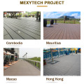 Cheap wood plastic composite  decking in stock